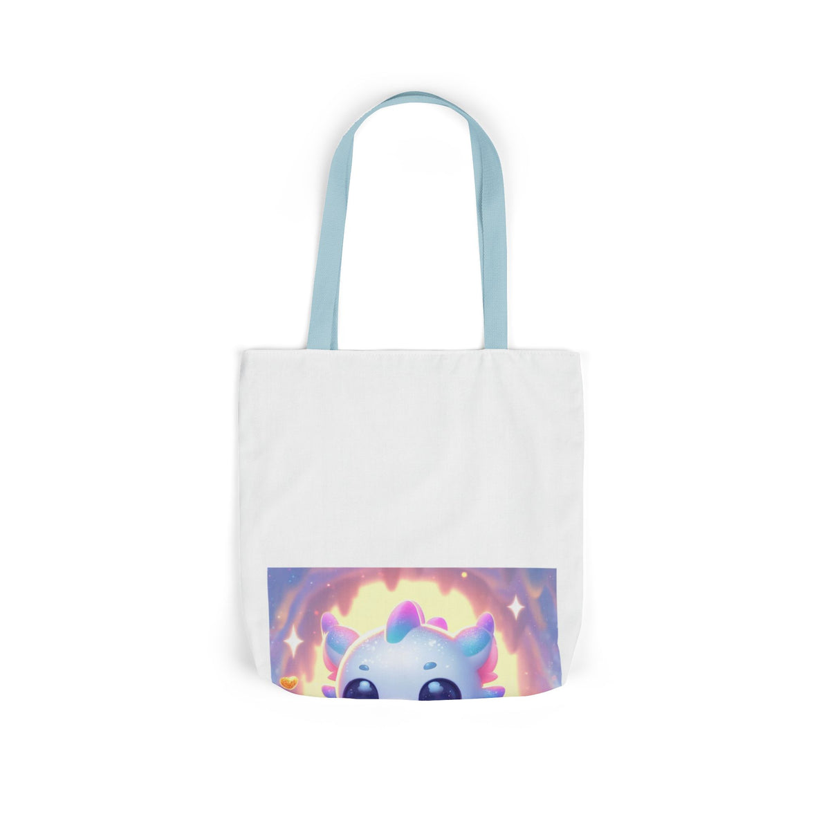 Pastel Treasure Dragon Kawaii Fantasy Canvas Tote Bag