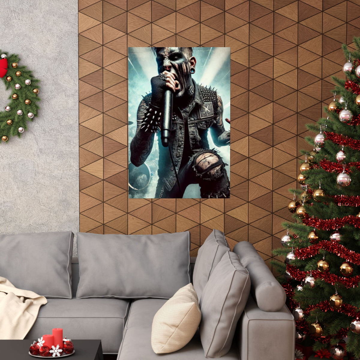Punk Rock Vocalist Stage Energy Music Room Poster