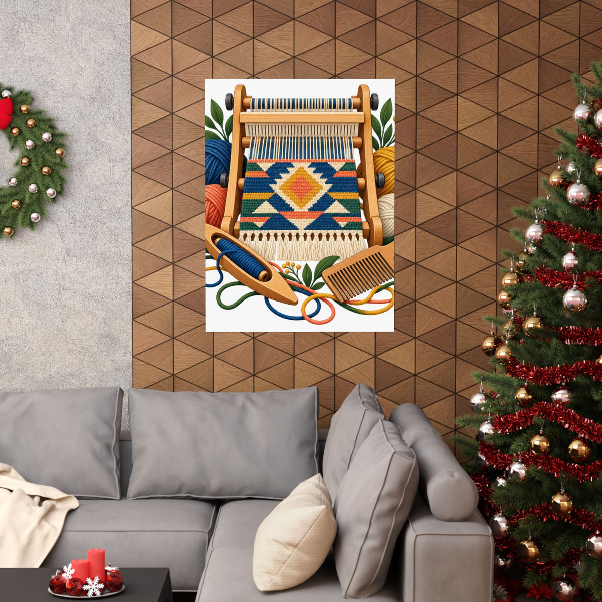 Geometric Hand Weaving Workshop Poster