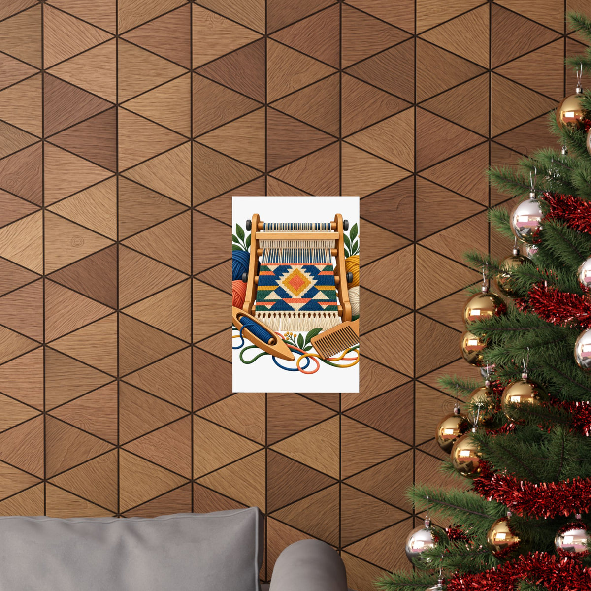 Geometric Hand Weaving Workshop Poster