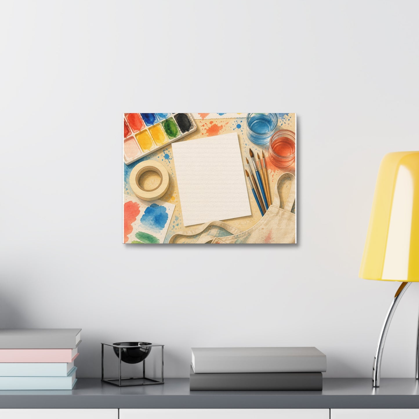Bright Watercolor Painting Hobby Art Canvas Art