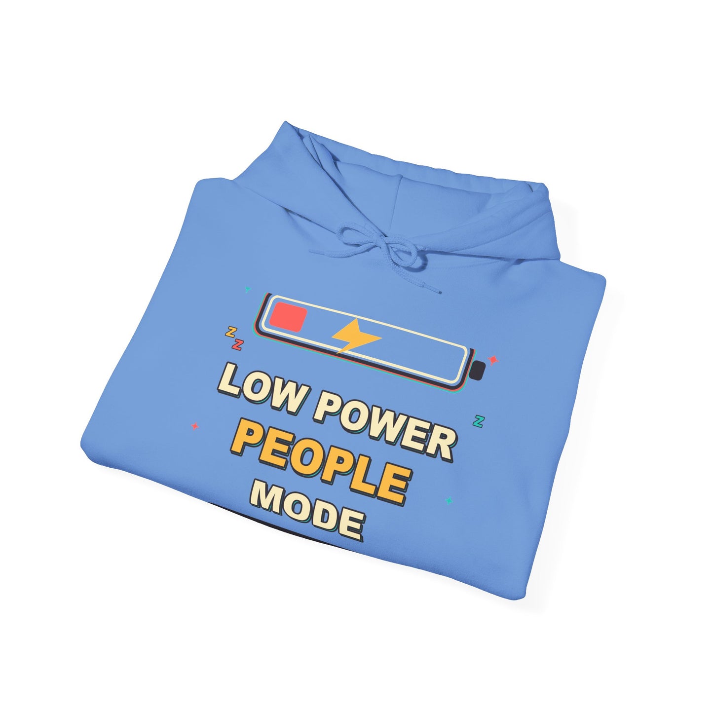 Low Power People Mode Funny Introvert Social Battery Hoodie