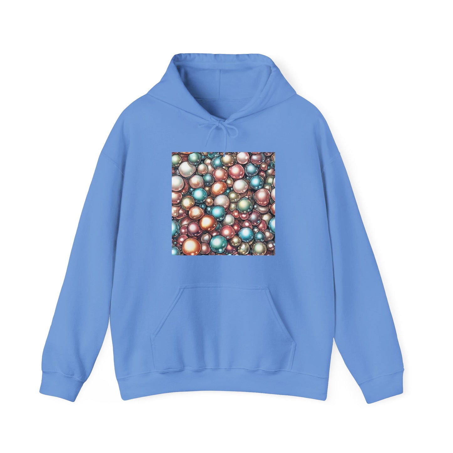 Rainbow Pearl Marble Abstract Gift Art Hoodie