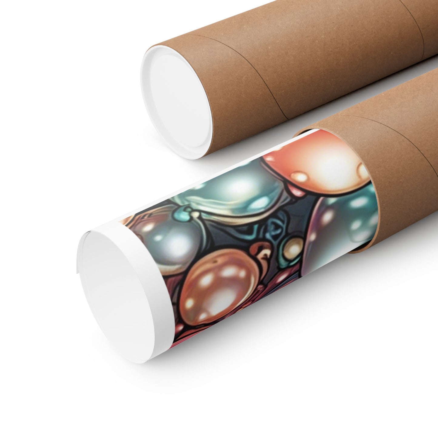 Glossy Orb Marble Abstract Gift Art Poster
