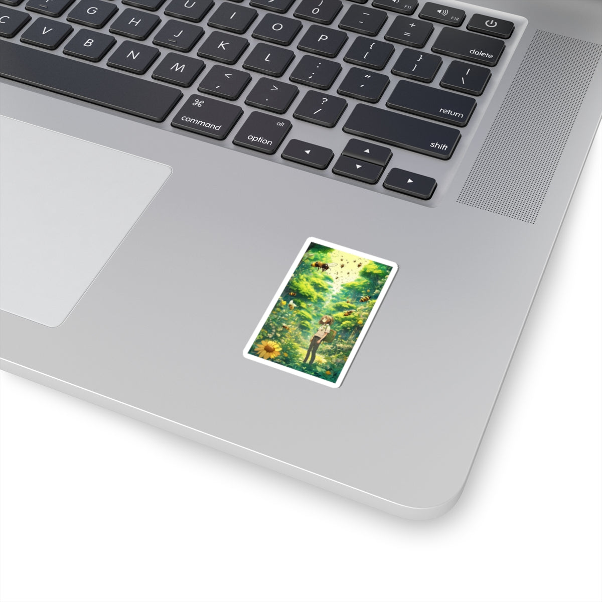 Bee Garden Explorer Anime Nature Art Sticker