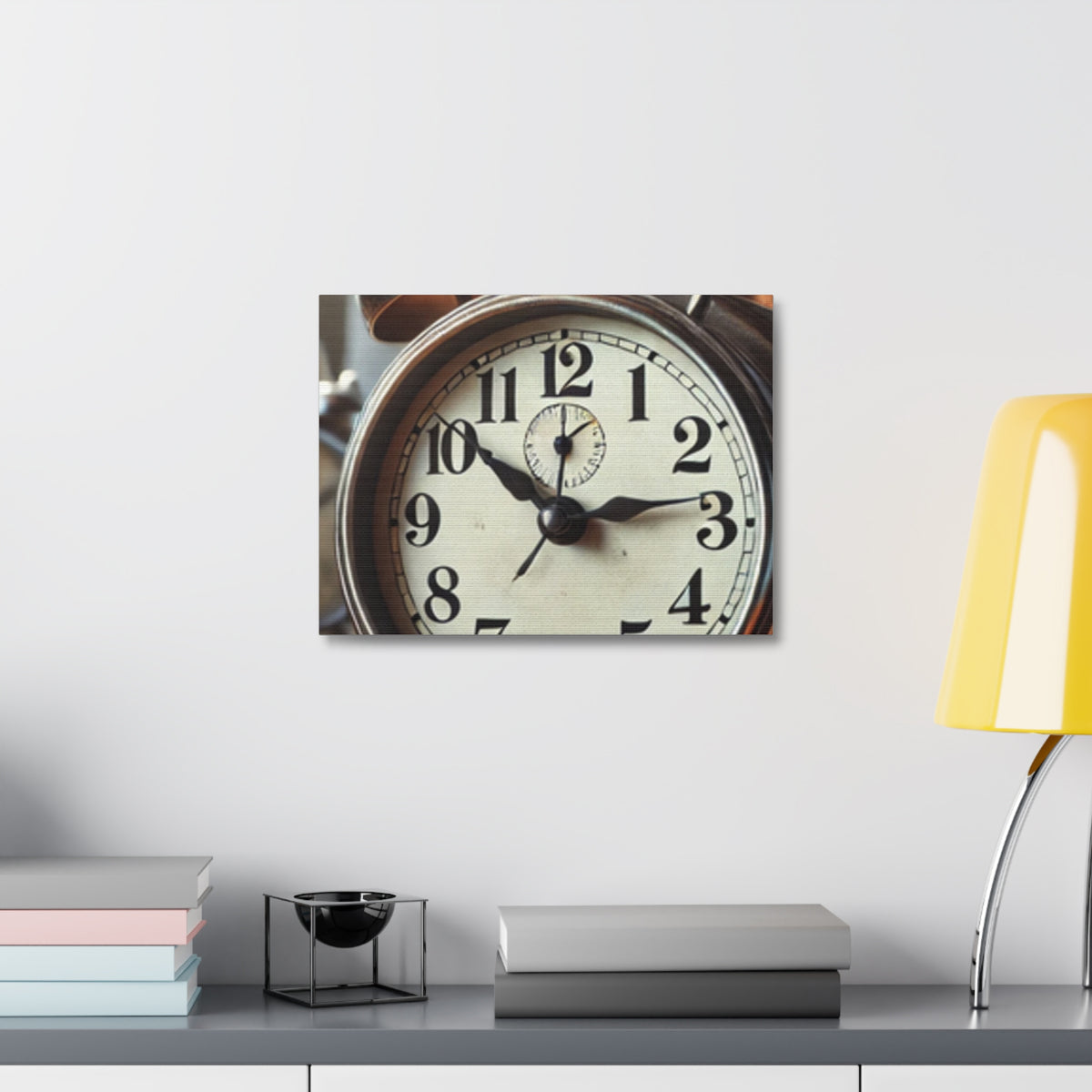 Vintage Alarm Clock Morning Routine Classic Clock Canvas Art