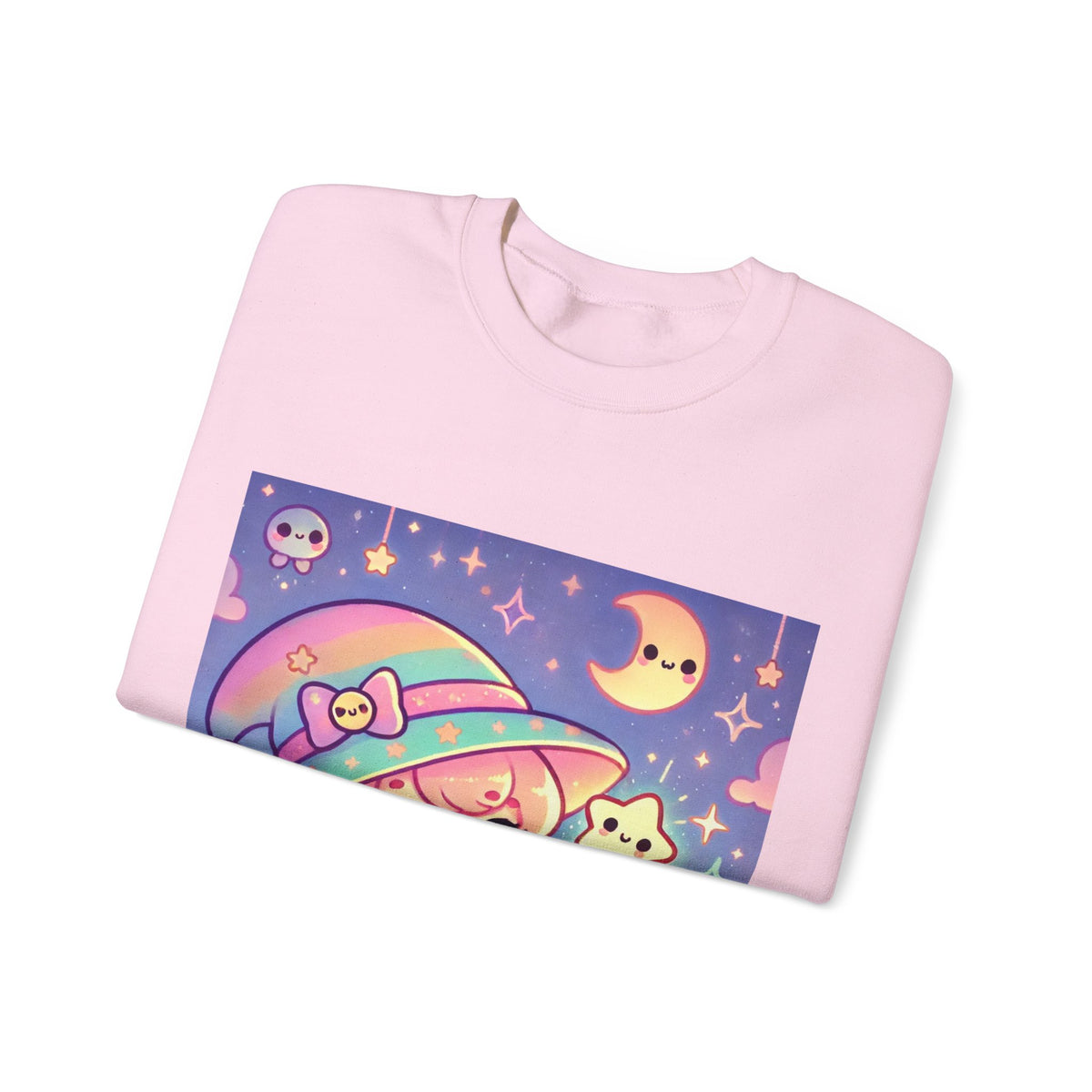 Kawaii Moon Wand Pastel Fantasy Art Sweatshirt
