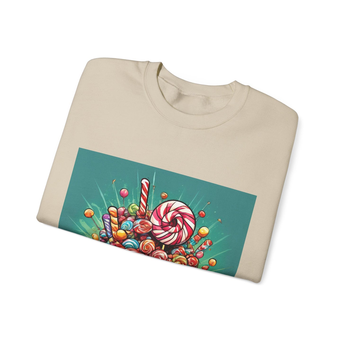 Holiday Candy Bucket Sweets Gift Art Sweatshirt