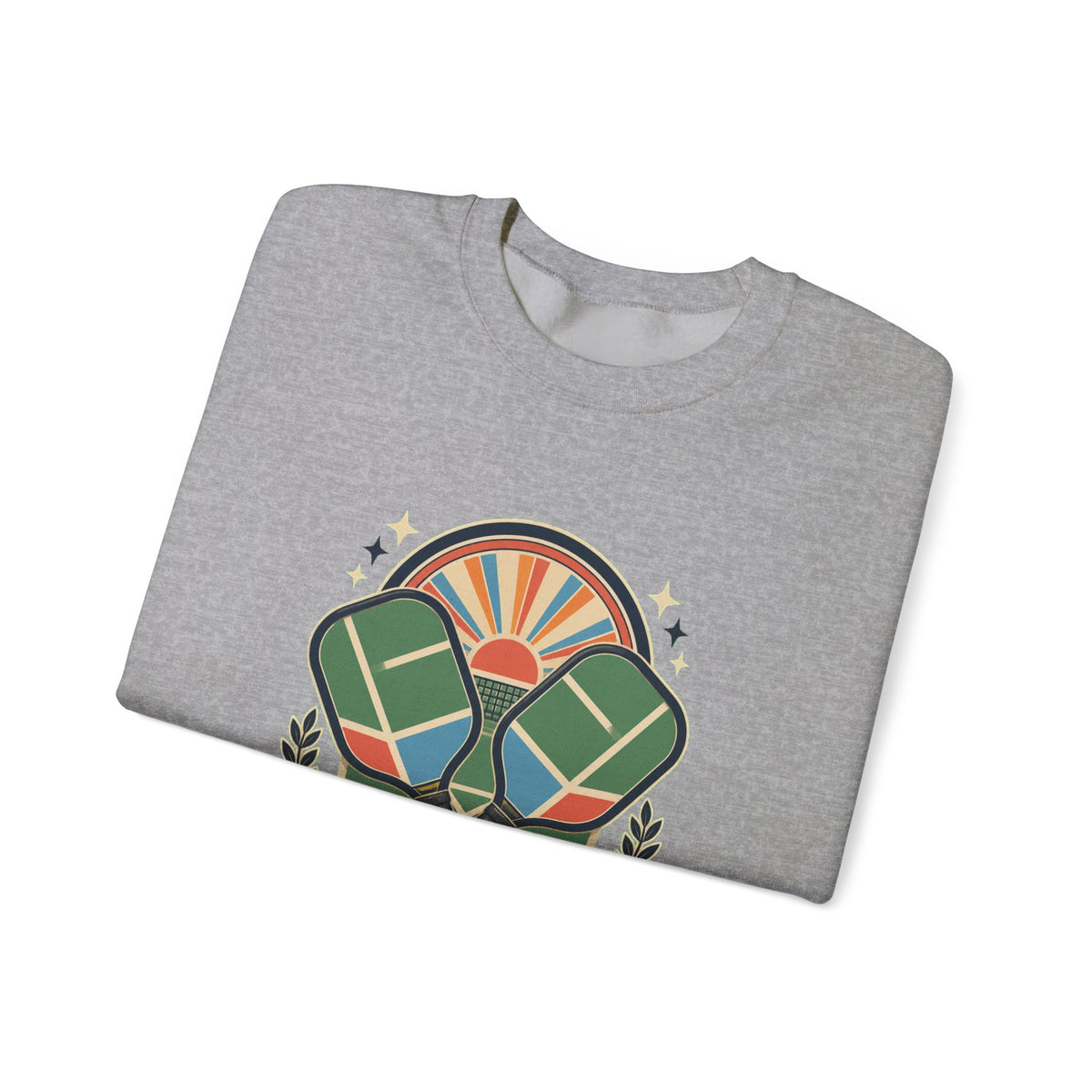 Retro Pickleball Court Club Sport Sweatshirt