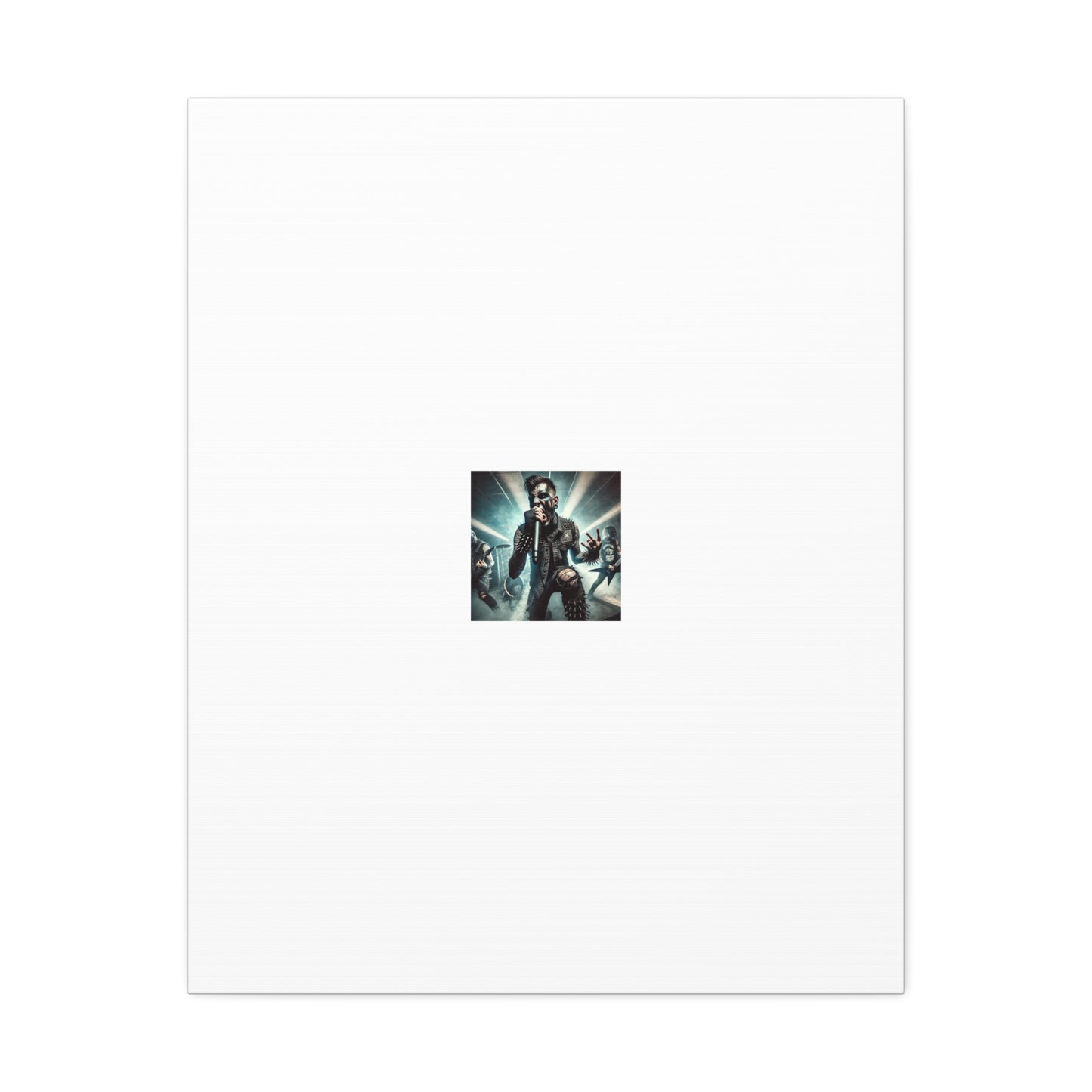 Punk Rock Vocalist Stage Energy Music Room Canvas Art