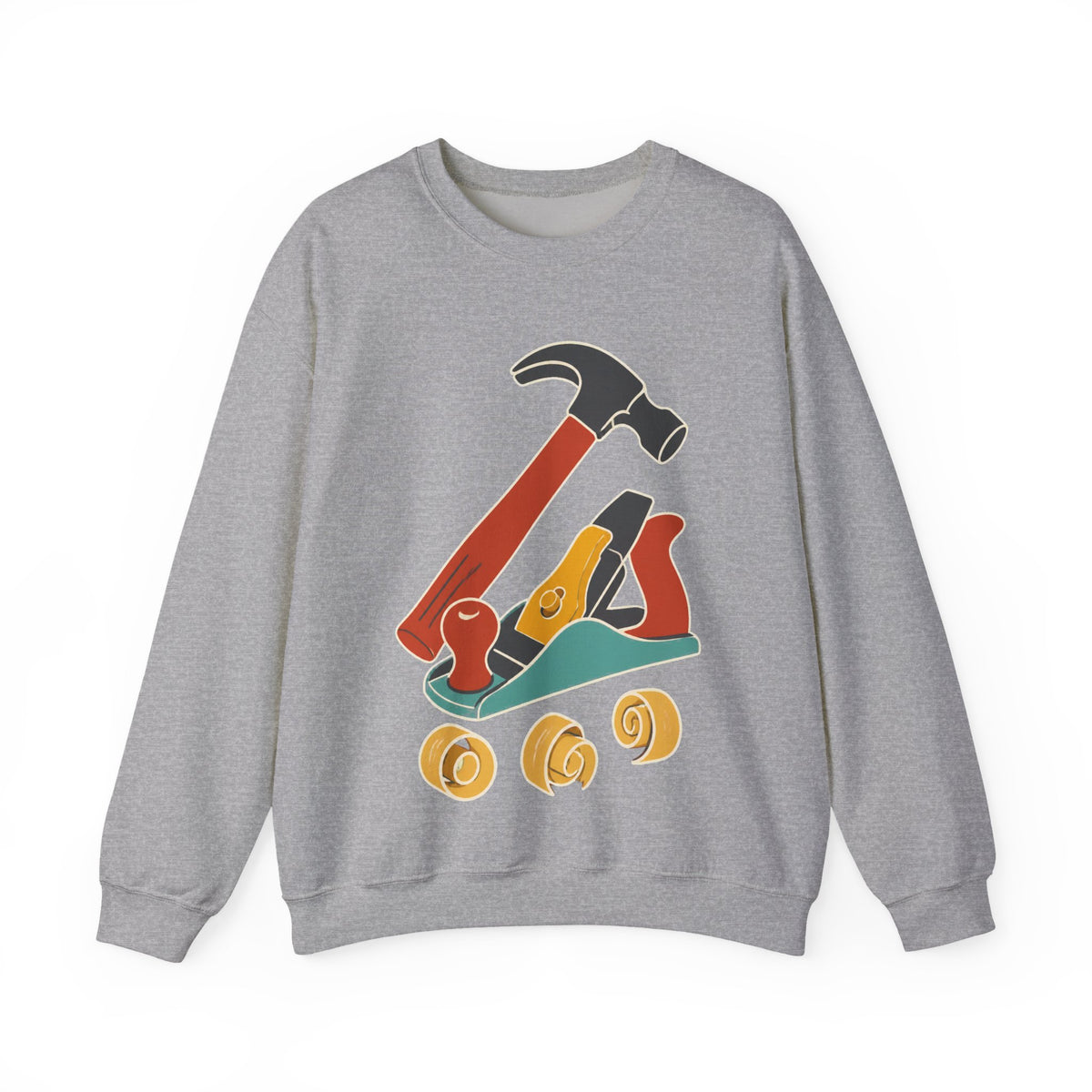 Carpenter Hammer Hand Plane Woodworking Sweatshirt