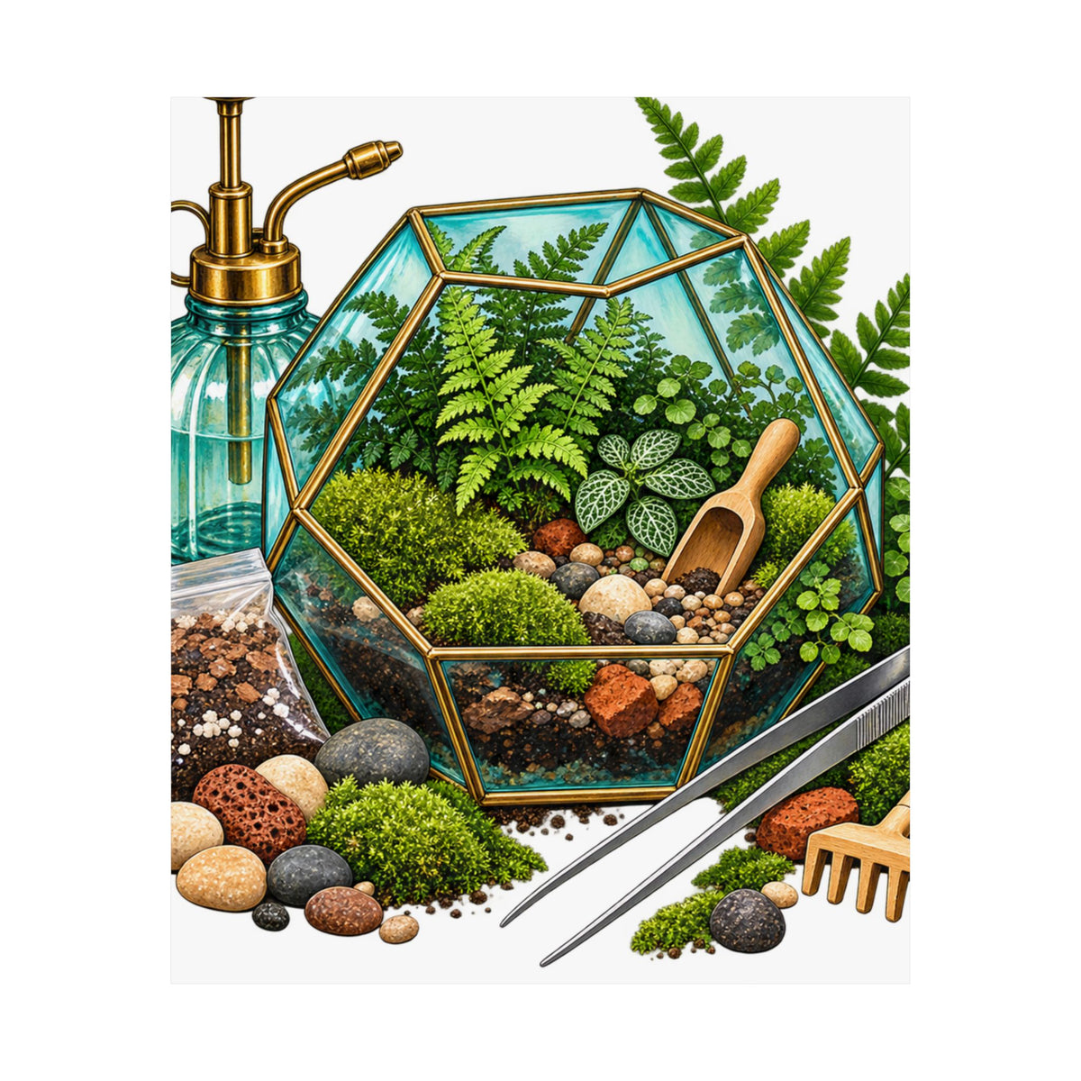Fern Terrarium Building Workshop Poster