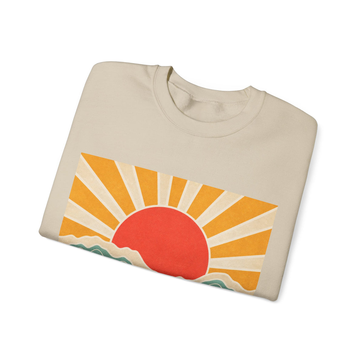 Topographic Sunrise Modern Outdoor Art Sweatshirt