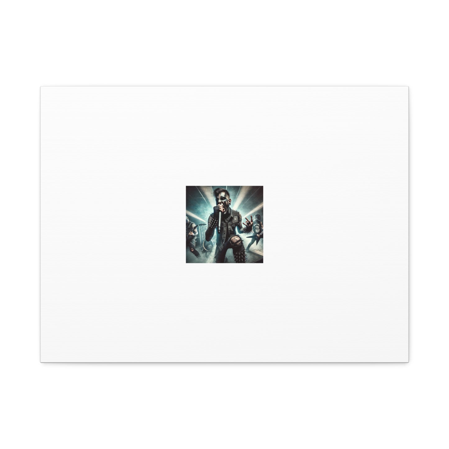 Punk Rock Vocalist Stage Energy Music Room Canvas Art