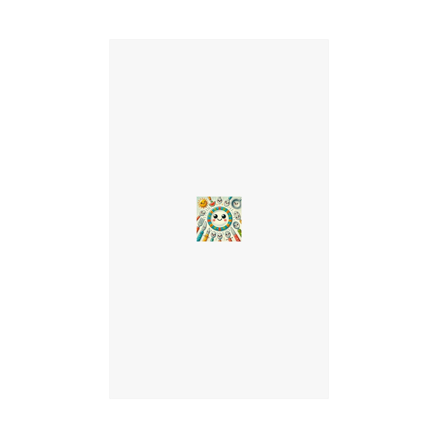 Happy Little Kitchen Club Kawaii Food Poster Kitchen Wall Art Decor