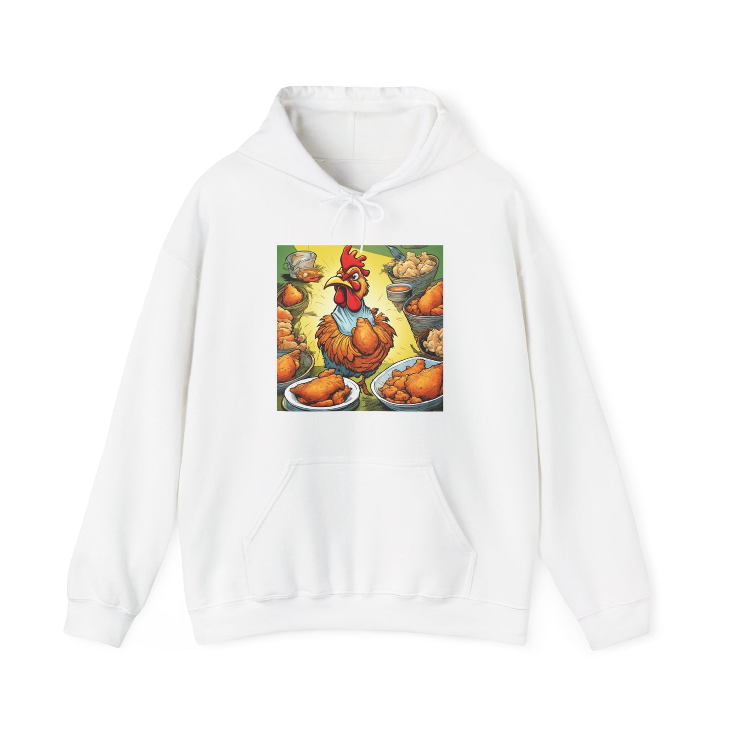 Funny Chicken Fried Food Comfort Food Art Hoodie