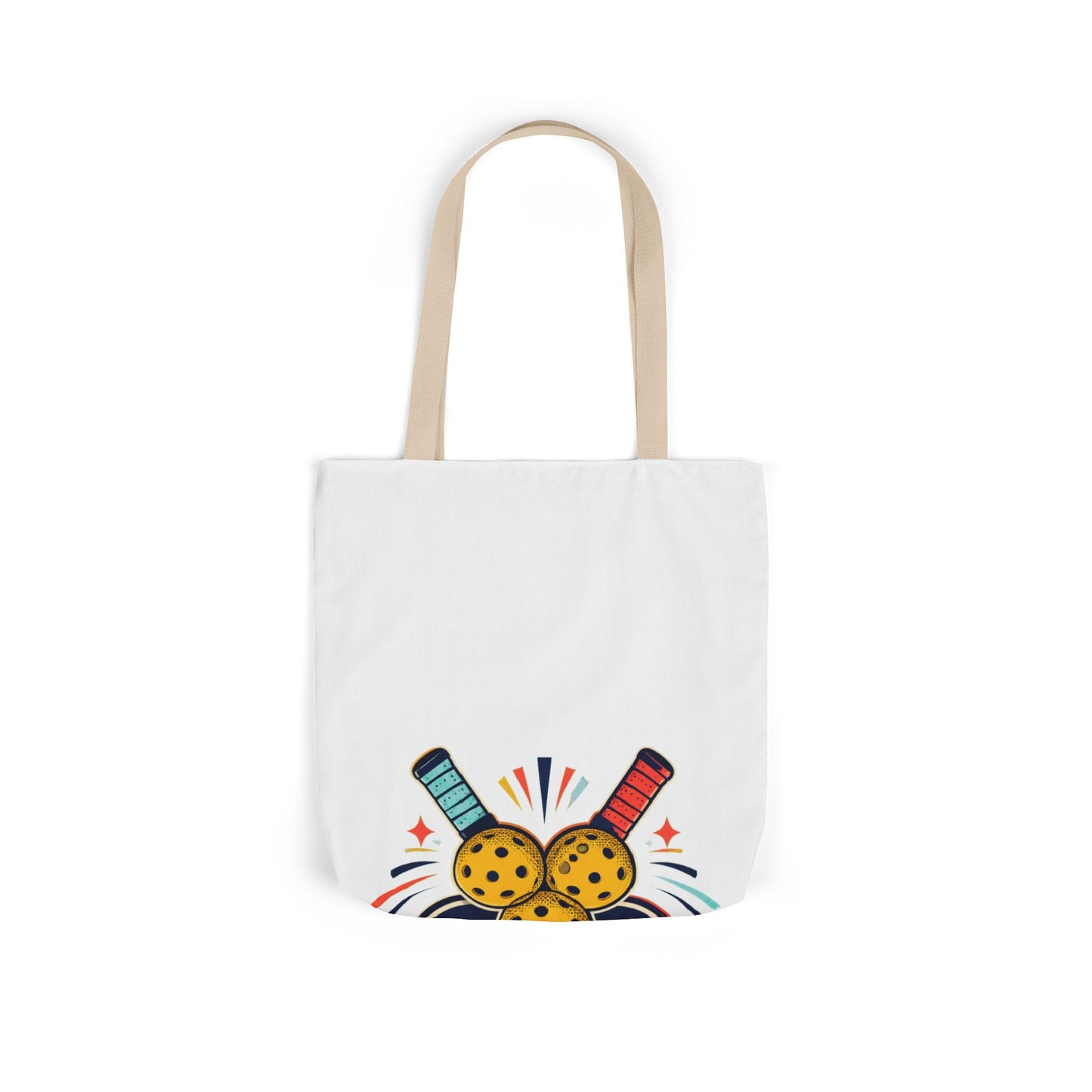 Retro Pickleball Paddles Recreational Sports Tote Bag