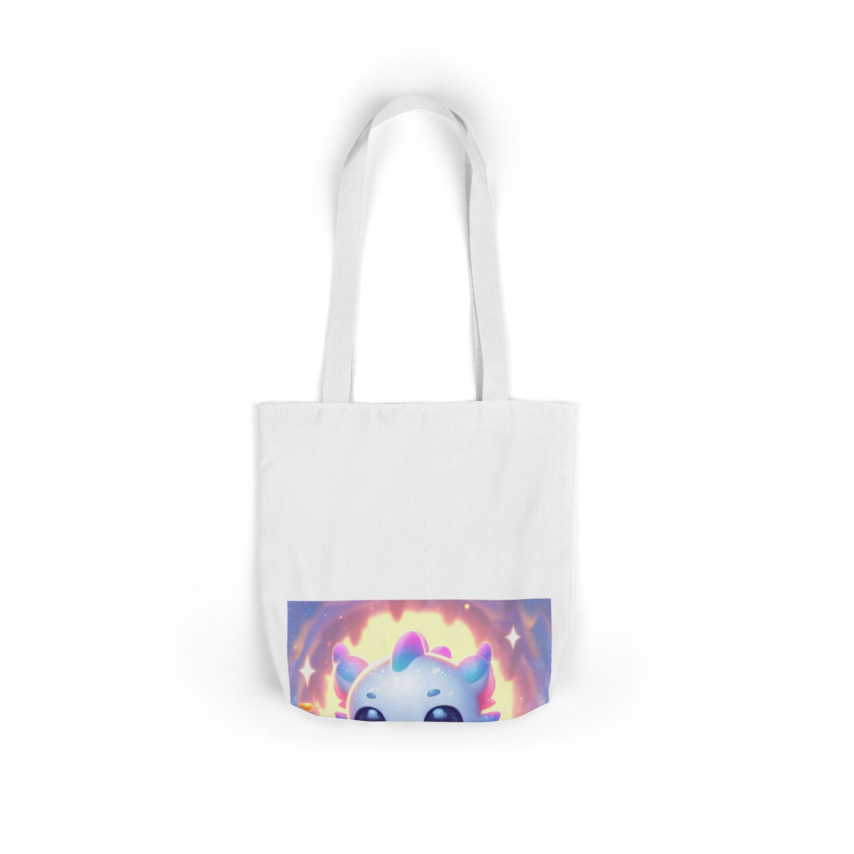 Pastel Treasure Dragon Kawaii Fantasy Canvas Tote Bag
