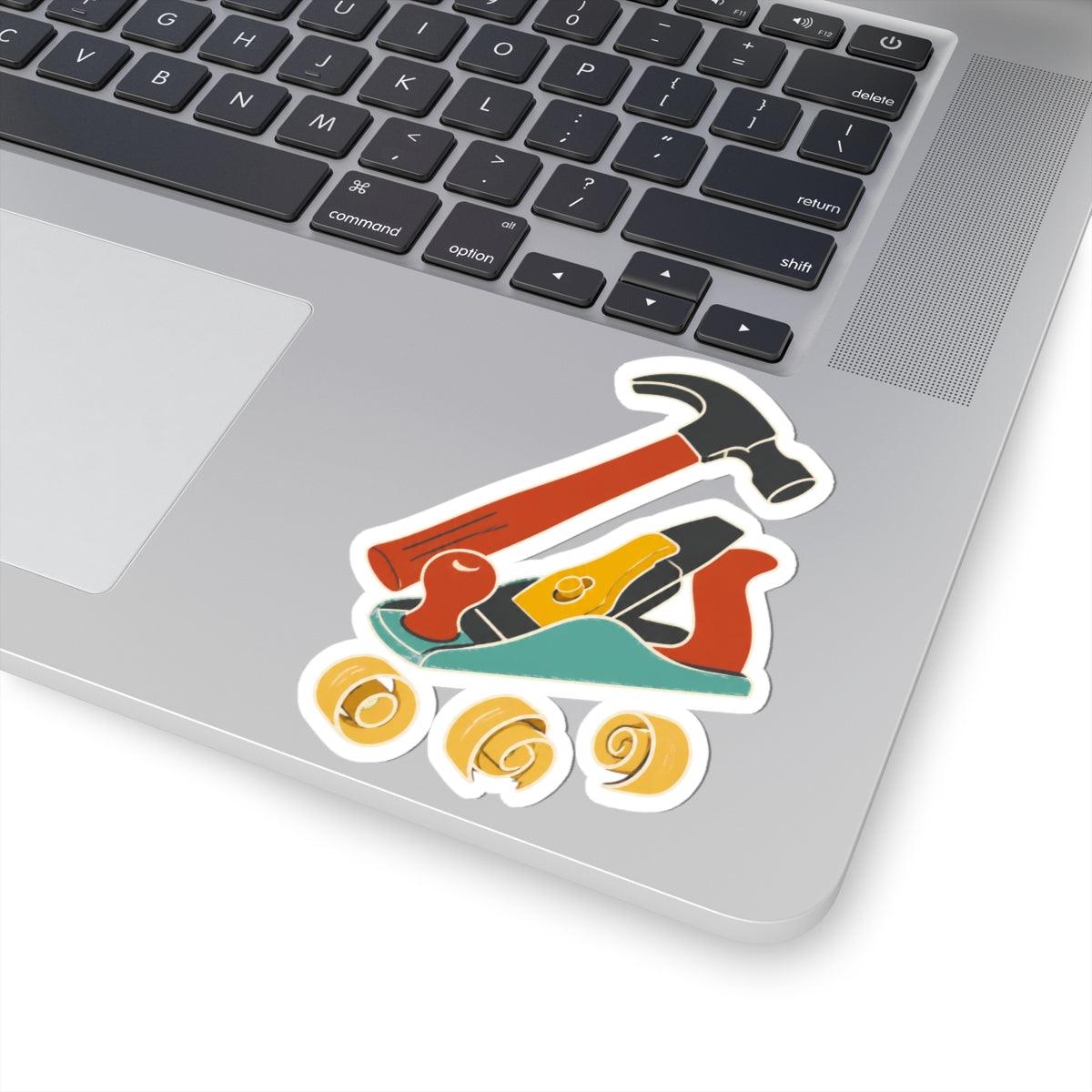Carpenter Hammer Hand Plane Woodworking Art Sticker