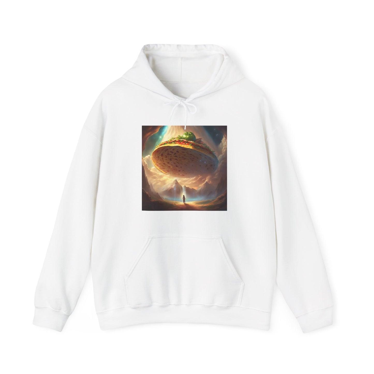 Cosmic Taco UFO Surreal Food Fantasy Art Hoodie