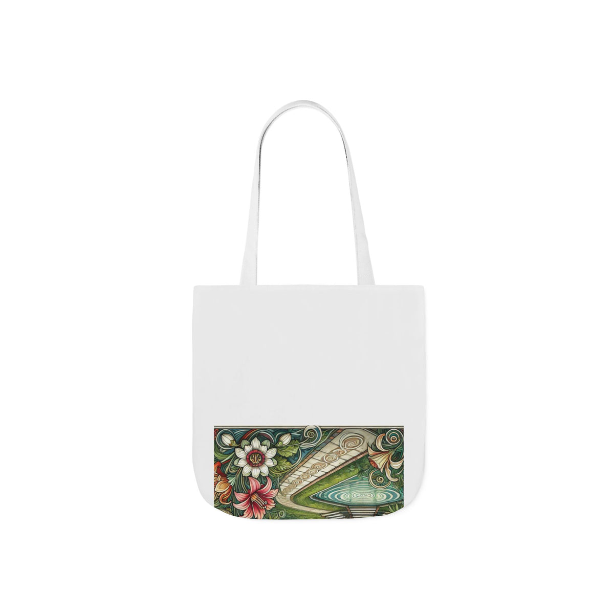 Botanical Gazebo Garden Art Nouveau Canvas Tote Bag