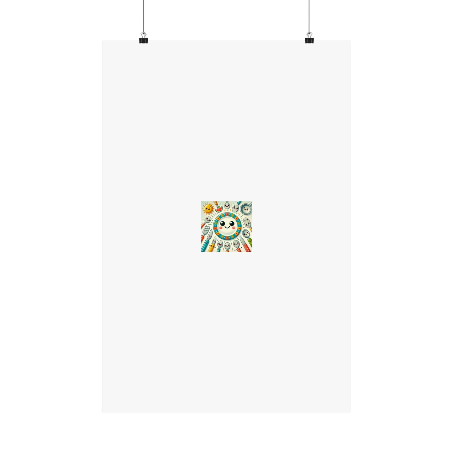 Happy Little Kitchen Club Kawaii Food Poster Kitchen Wall Art Decor