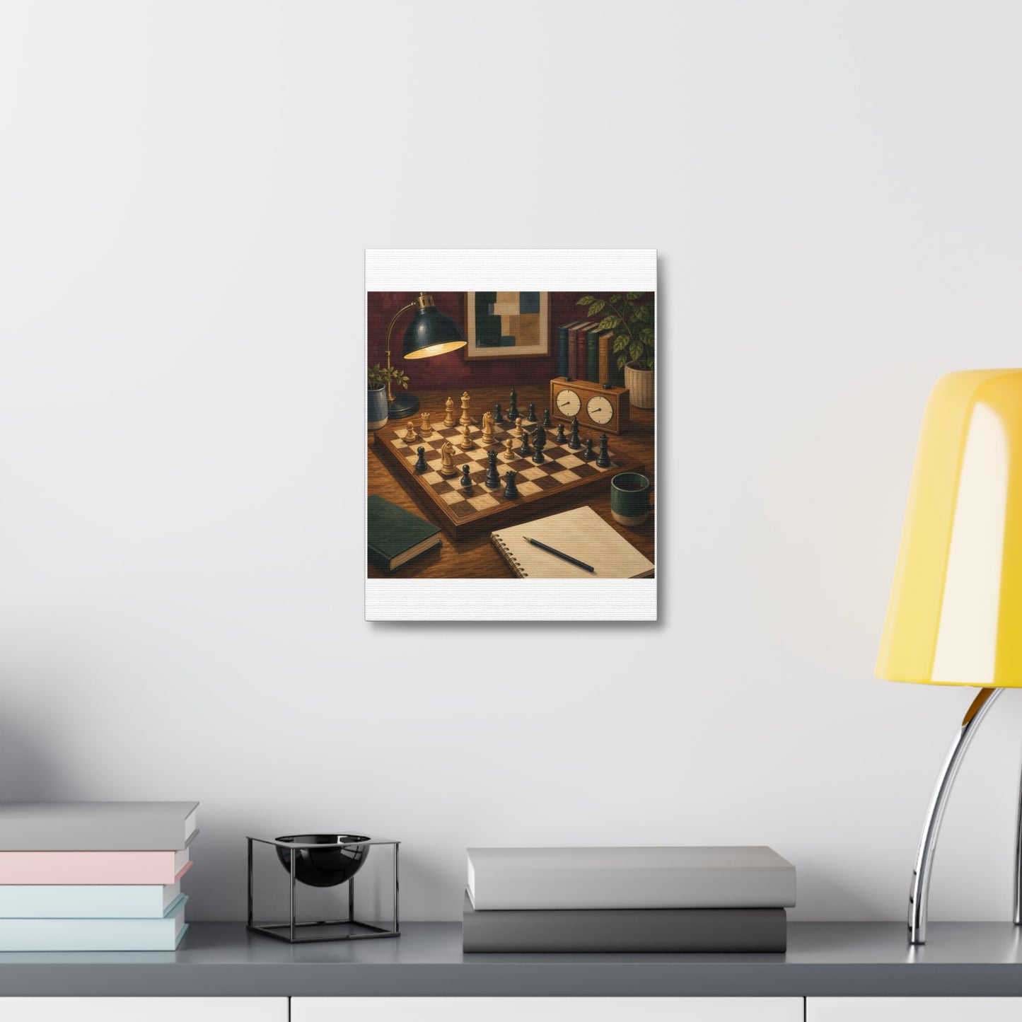 Cozy Chess Strategy Game Hobby Canvas Art