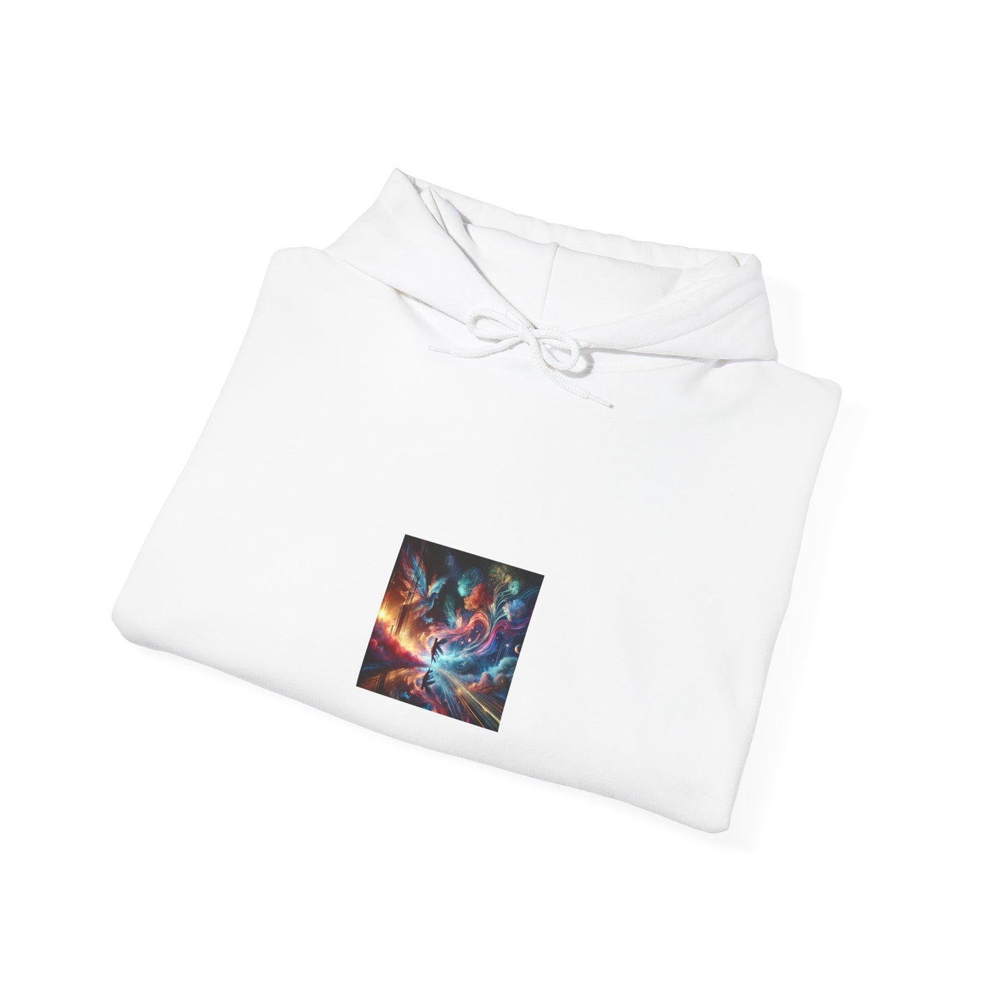 Cosmic Aurora Dancer Dreamscape Cozy Celestial Hoodie