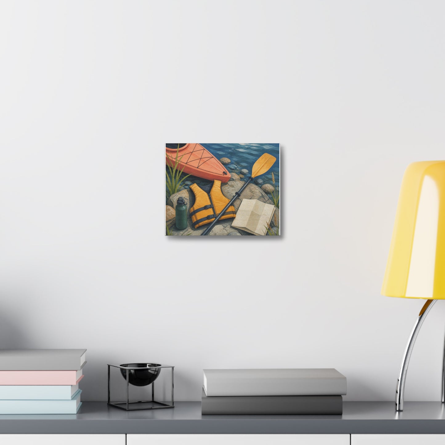 Calm Kayaking Adventure Art Canvas Art
