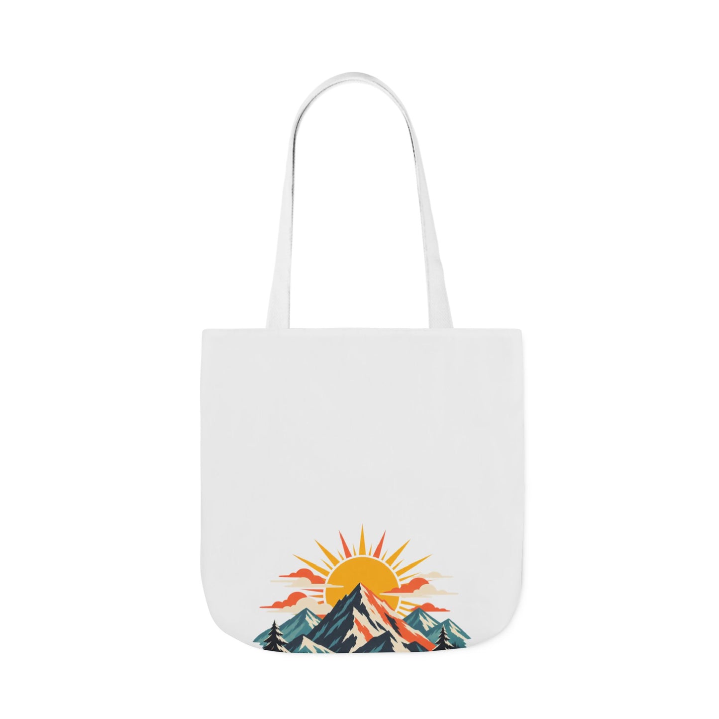 Alpine Sunrise River Mountain Adventure Tote Bag