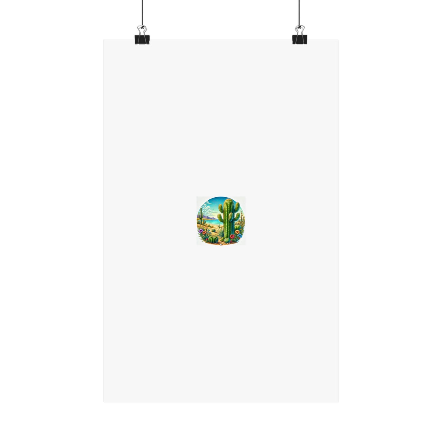 Desert Cactus Bloom Garden Poster Botanical Desert Wall Art Gift