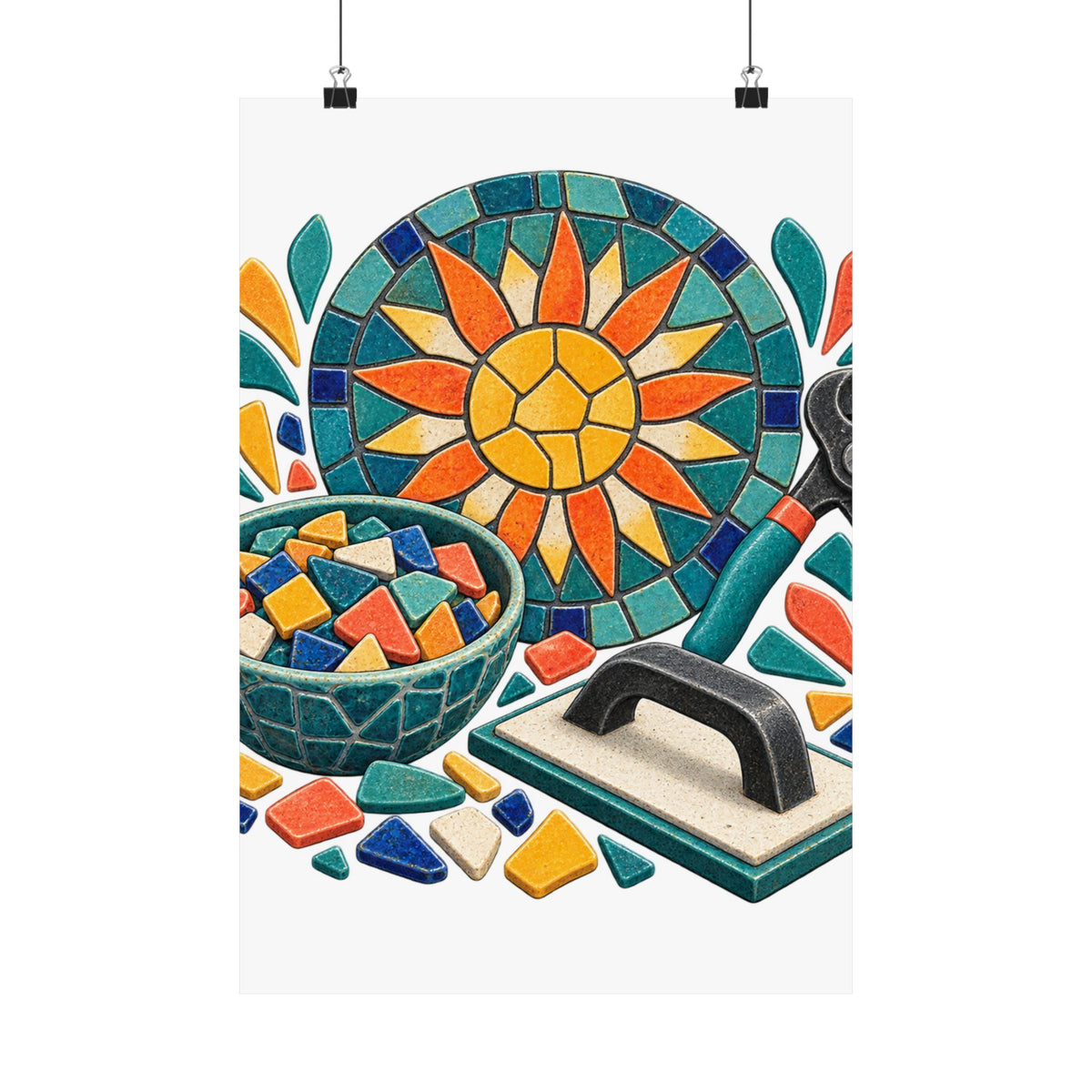 Sunburst Mosaic Making Workshop Poster