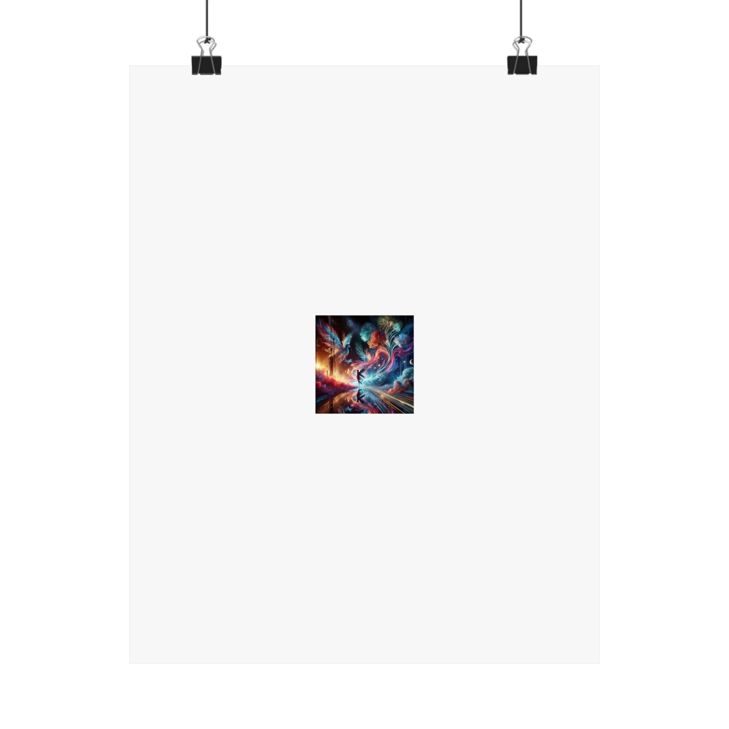 Cosmic Aurora Dancer Dreamscape Celestial Dance Poster