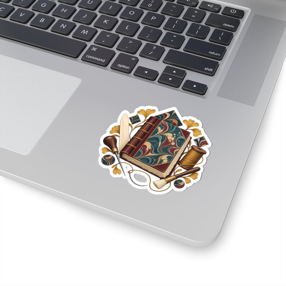 Traditional Marbled Bookbinding Workshop Sticker