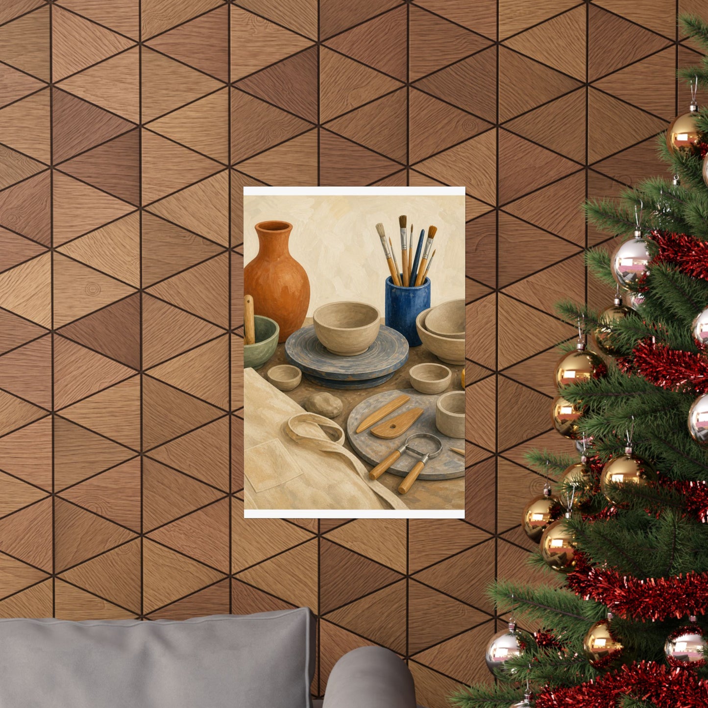 Colorful Pottery Studio Hobby Poster