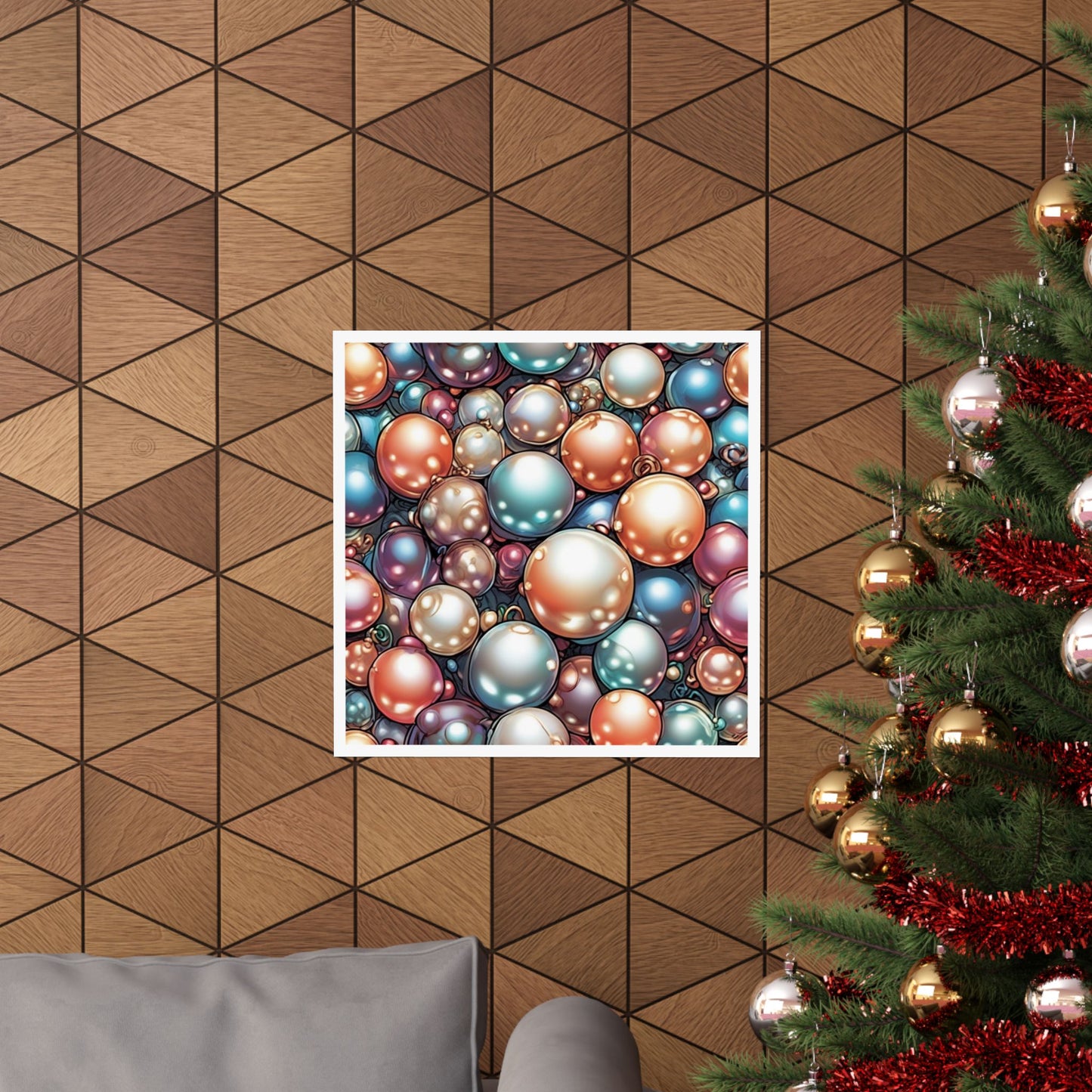 Glossy Orb Marble Abstract Gift Art Poster