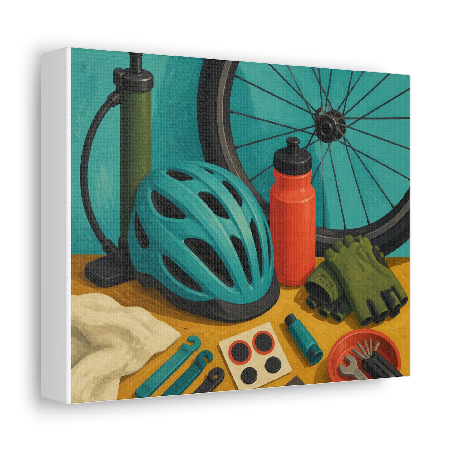 Everyday Bicycle Workshop Art Canvas Art