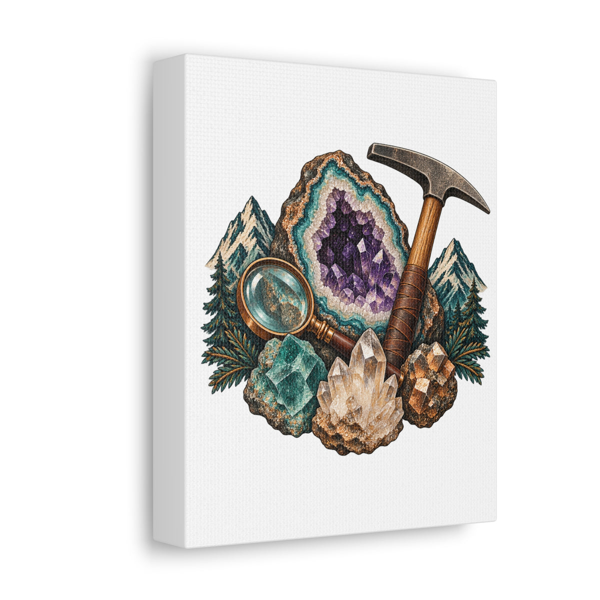 Vintage Geode and Rockhounding Field Kit Canvas