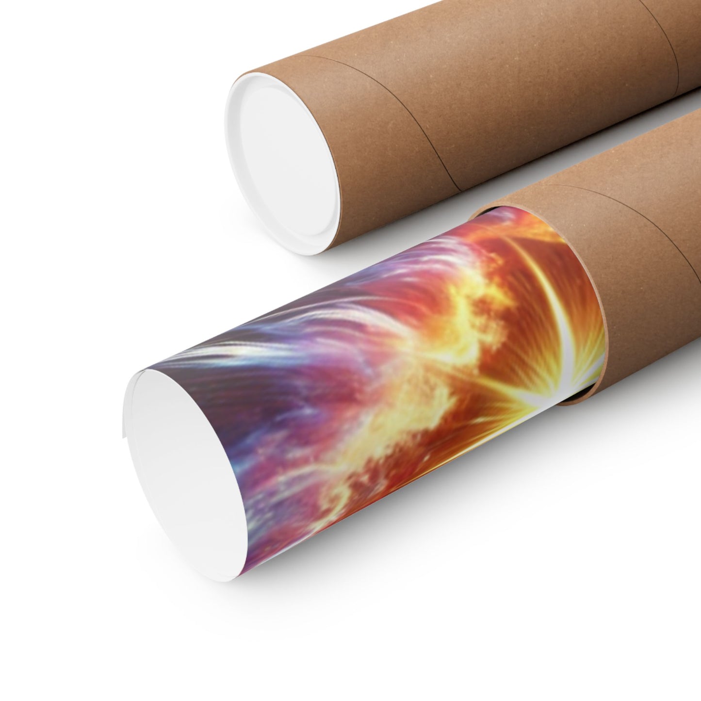 Cosmic Starburst Energy Abstract Space Poster Wall Art Decor