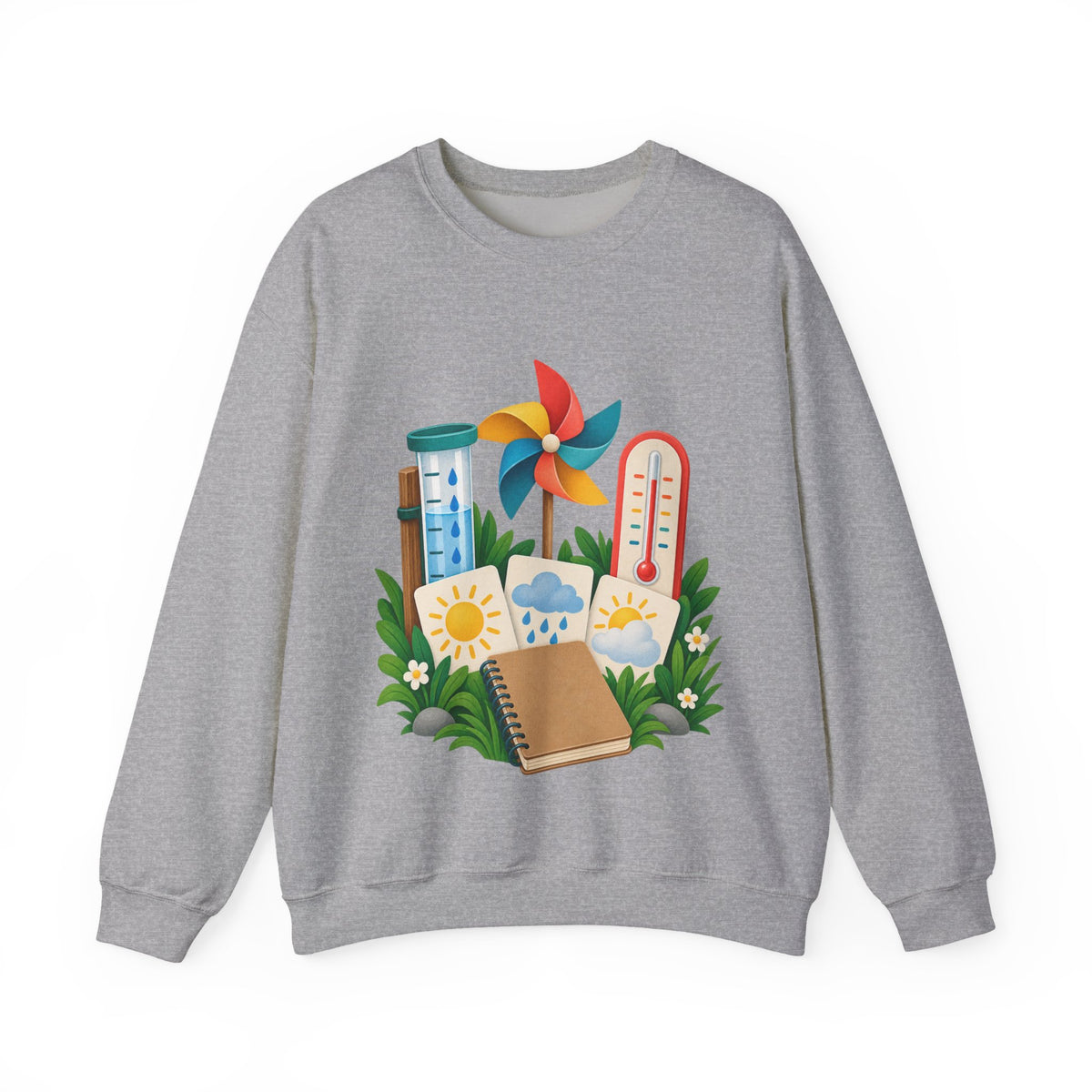 Colorful Backyard Weather Watching Kit Sweatshirt