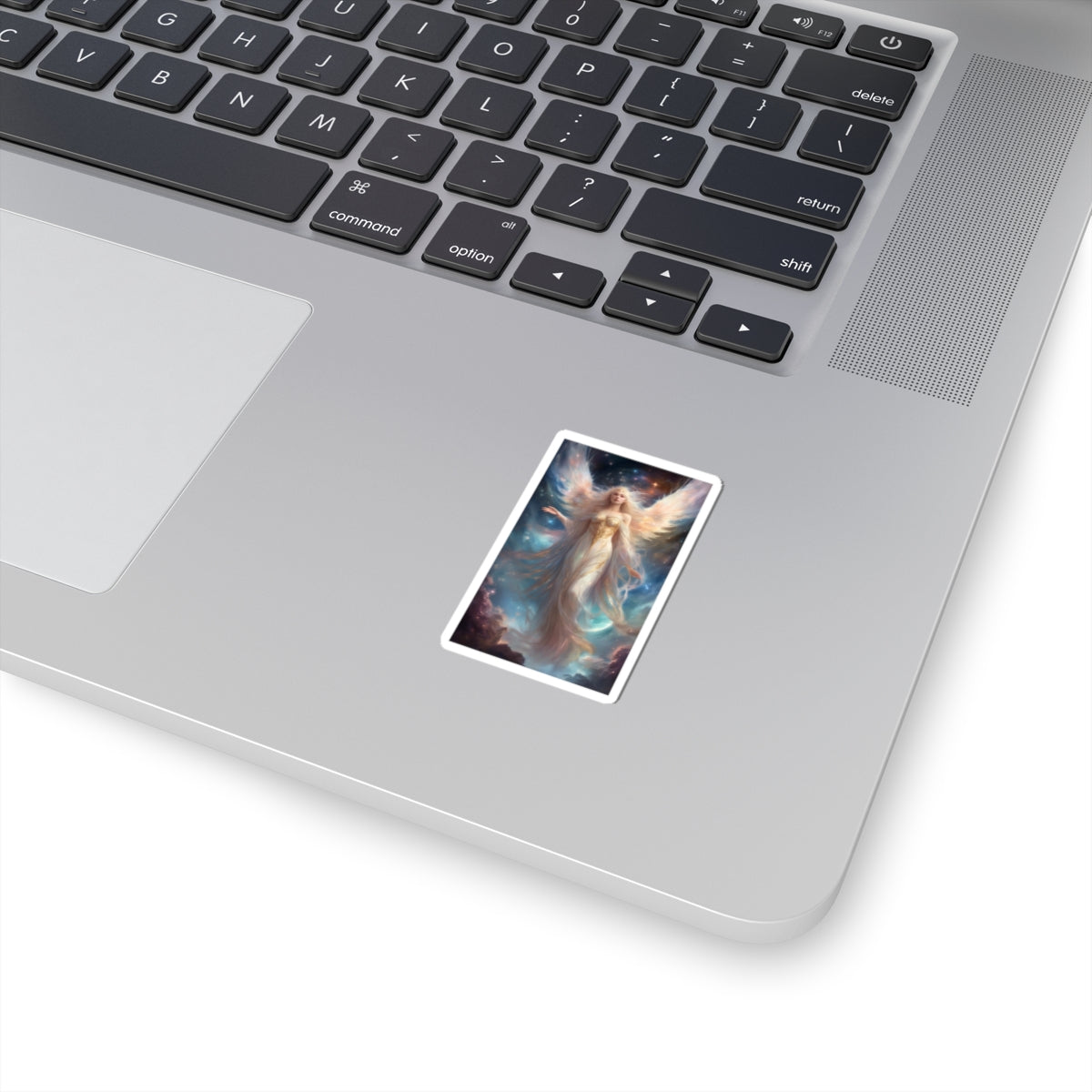 Celestial Winged Heroine Fantasy Portrait Sticker