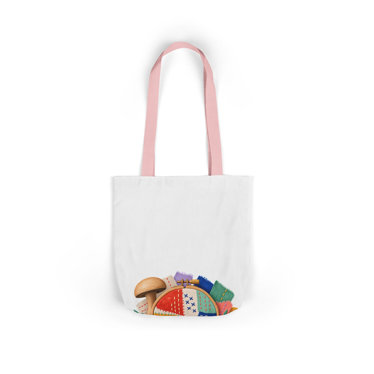Colorful Visible Mending Workshop Tote Bag