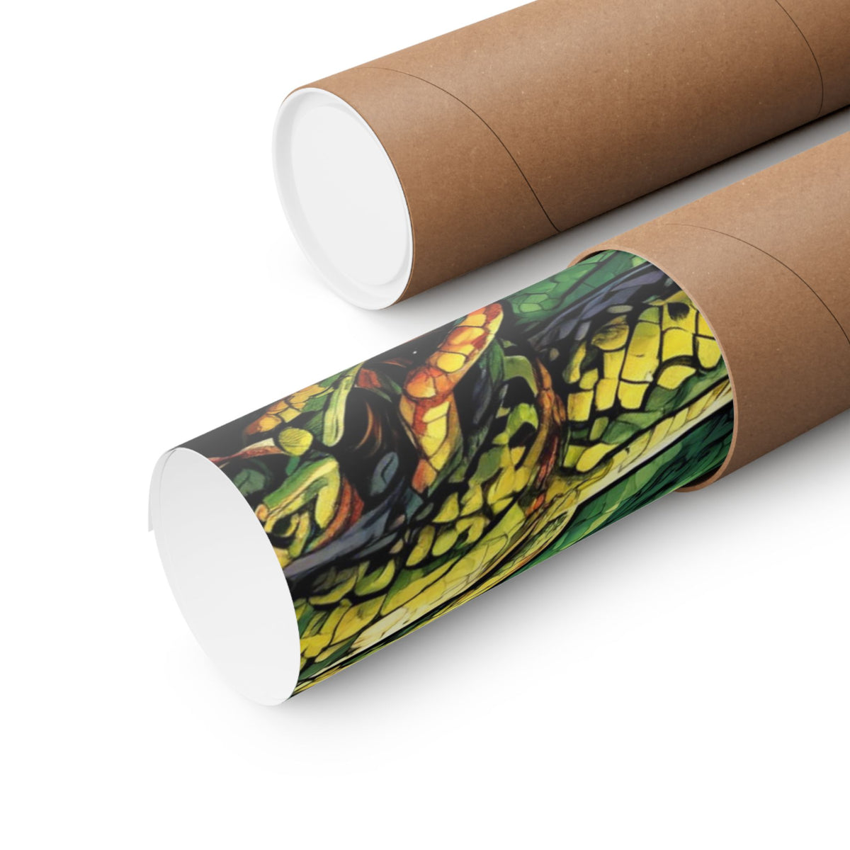 Surreal Serpent Hound Dark Fantasy Wall Art Poster