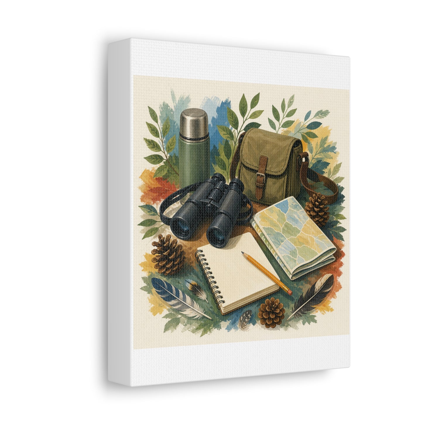Peaceful Birdwatching Hobby Art Canvas Art