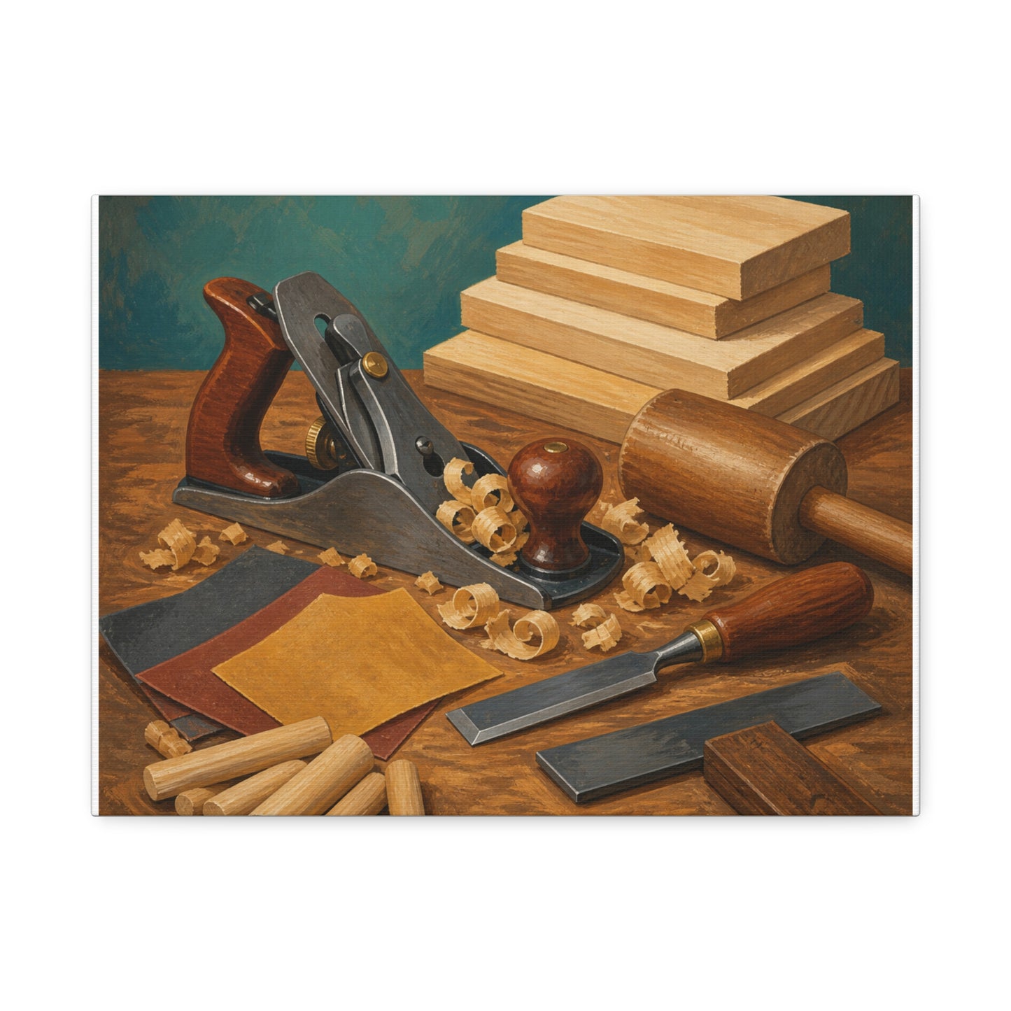 Classic Woodworking Tools Hobby Canvas Art