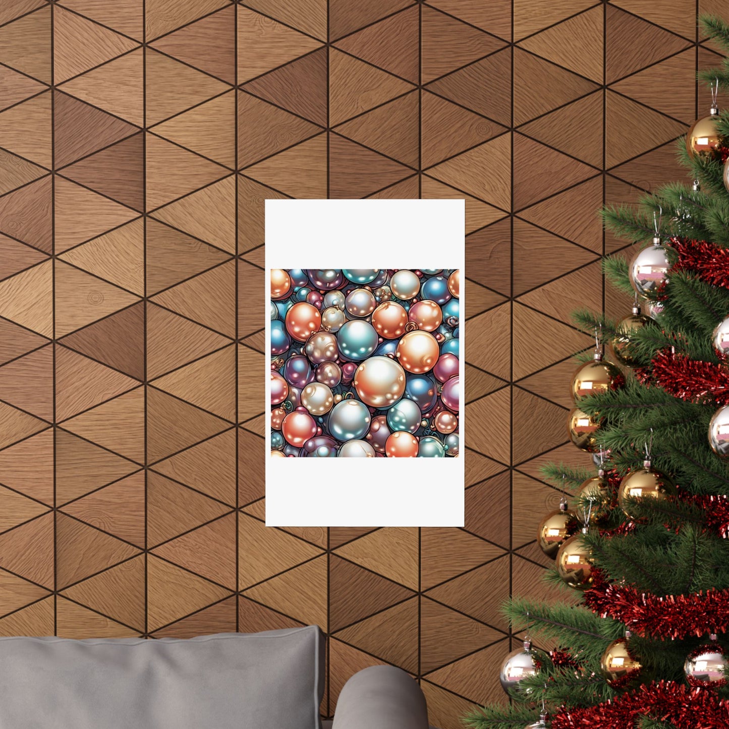 Glossy Orb Marble Abstract Gift Art Poster
