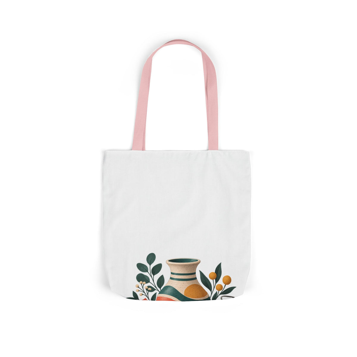 Midcentury Pottery Botanical Art Tote Bag