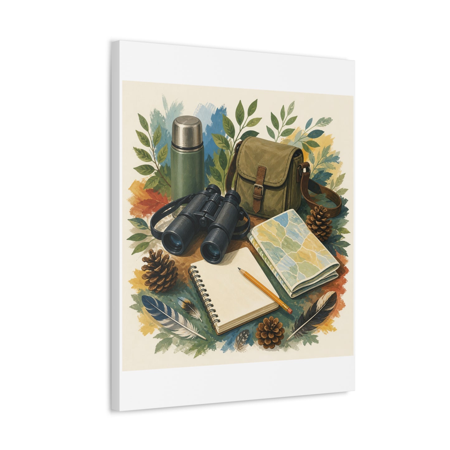 Peaceful Birdwatching Hobby Art Canvas Art