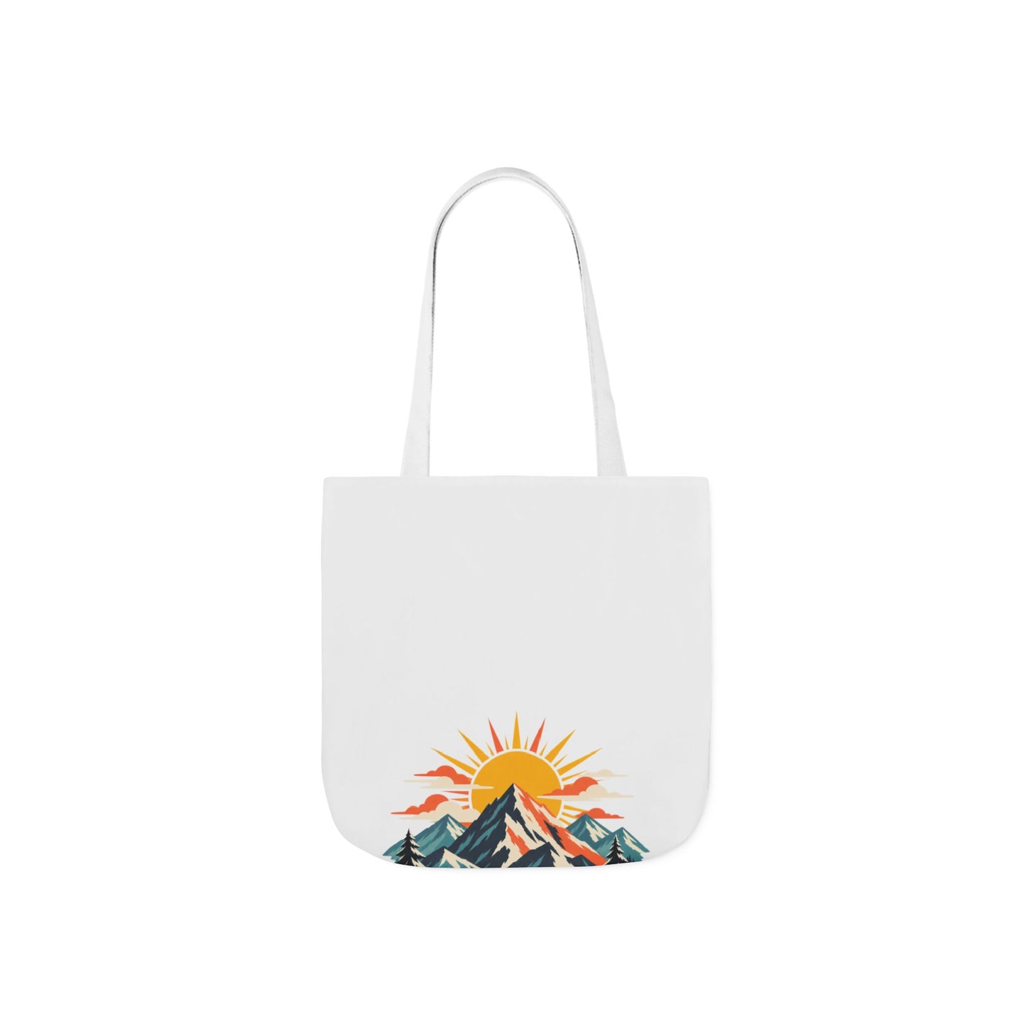 Alpine Sunrise River Mountain Adventure Tote Bag