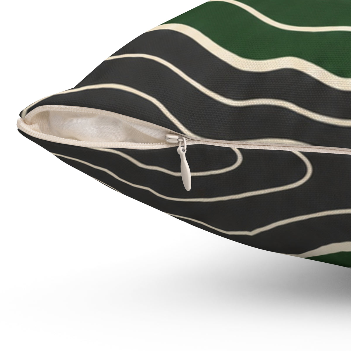 Topographic Sunrise Mid Century Decorative Pillow